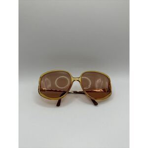 Dior Yellow Frame Brown Lens Oversized Sunglasses